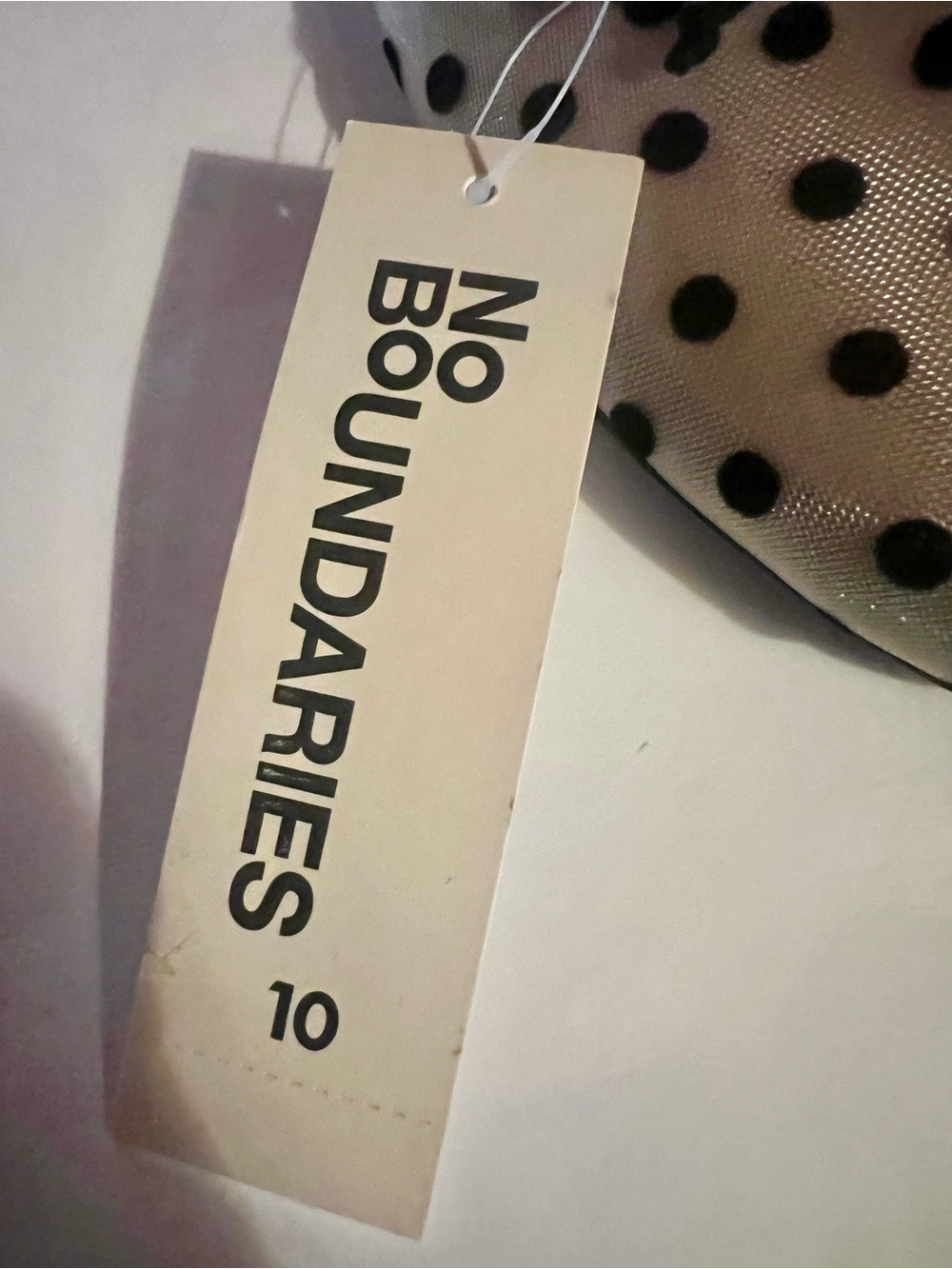 NWT No Boundaries Polka Dot Ballet Flats Size 10 - Picture 7 of 15